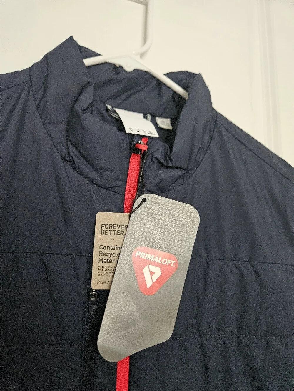 NWT Puma Volition Frost Golf Vest Fairbanks Primaloft Navy Blue Men's Medium